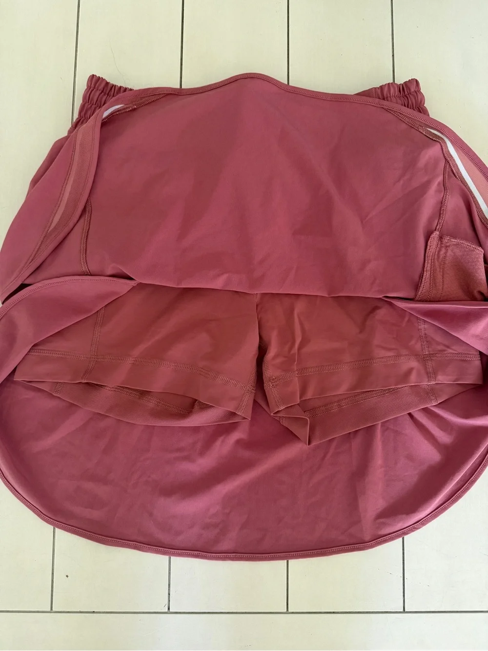 Lululemon Pace Setter Skirt Size 8 Dusty Rose Pink Running Skort